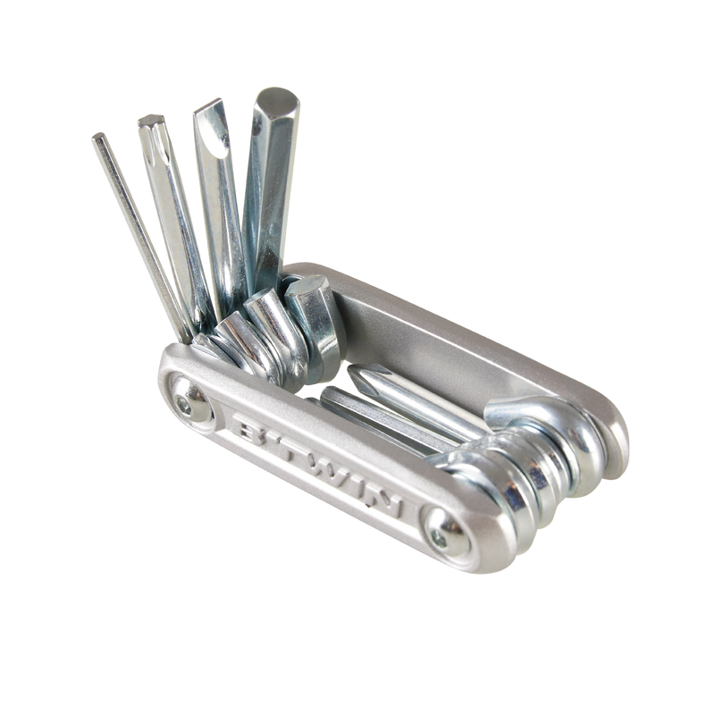 Multitool Vélo 7 En 1 MEXRUMI - Porte-clés Avec Sifflet, Ouvre-bouteille, Règle - Alliage Aluminium Compact