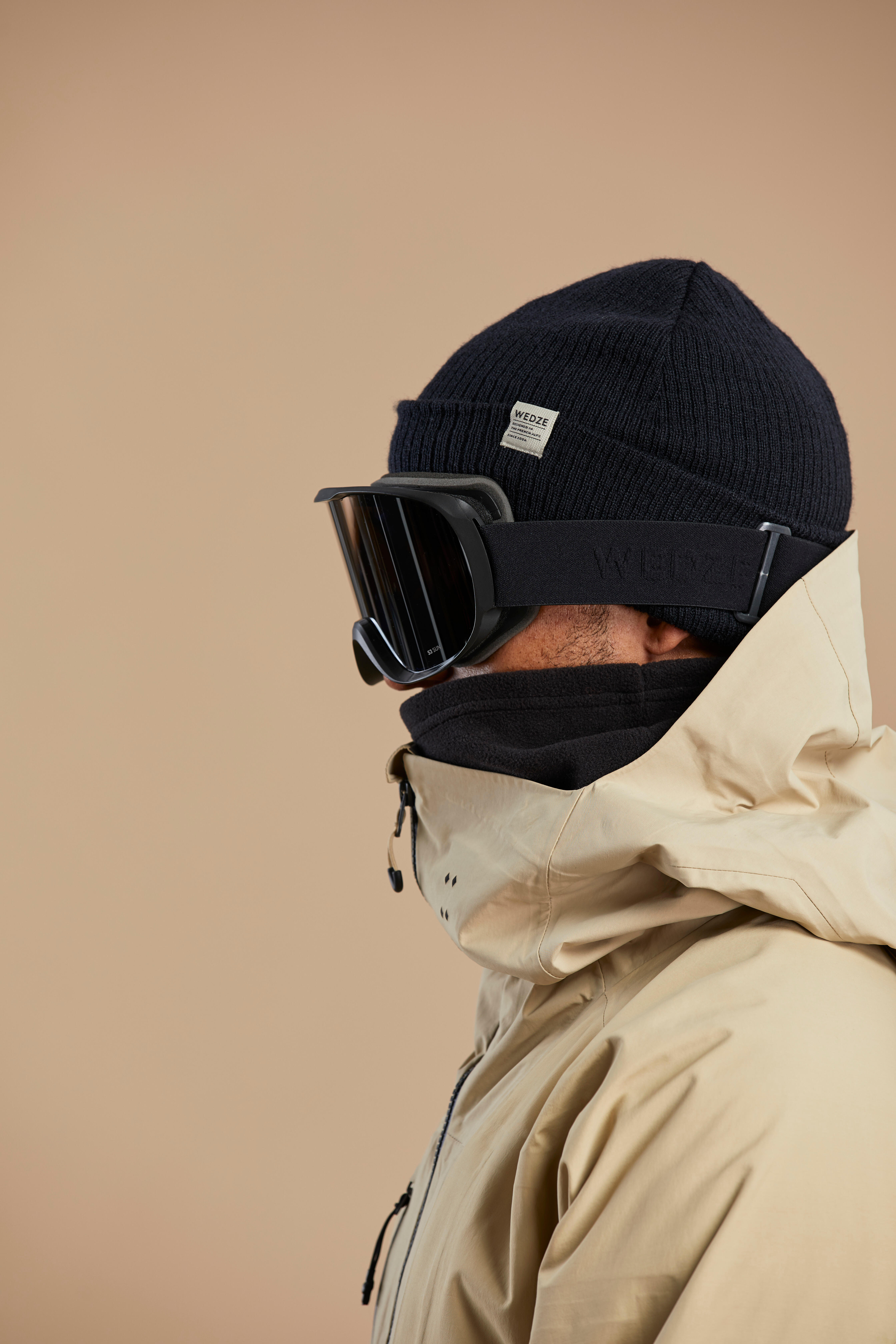 Lunettes de ski et de planche à neige enfant & adulte G 500 noir - WEDZE