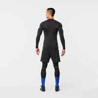 Adult Long-Sleeved Thermal Football Base Layer Top Keepcomfort 100 - Black