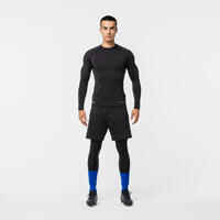 Adult Long-Sleeved Thermal Football Base Layer Top Keepcomfort 100 - Black