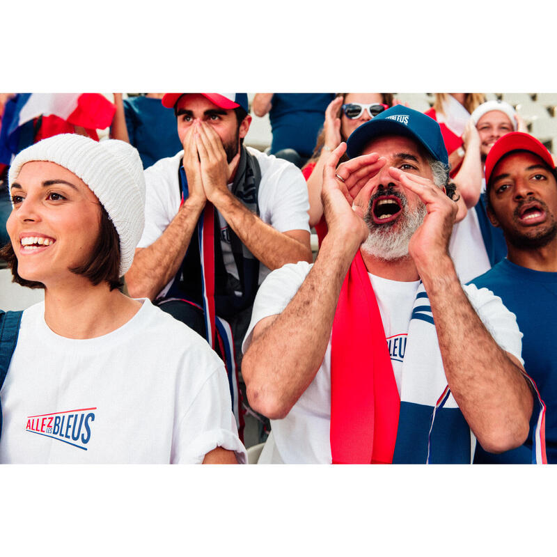 Écharpe Allez les Bleus tricolore mixte