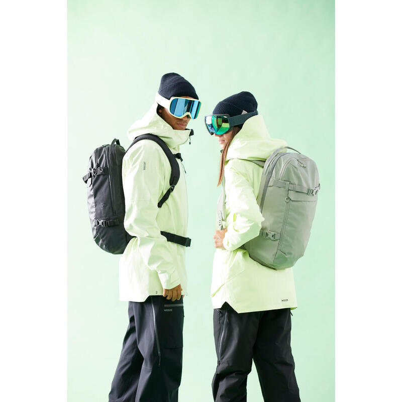 Rucsac schi/snowboard FR 100 23 freeride L / XL Kaki