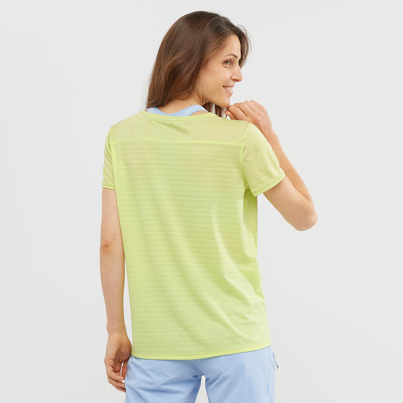 Tricou Ușor Drumeție la munte OUTLINE SUMMER Galben Damă