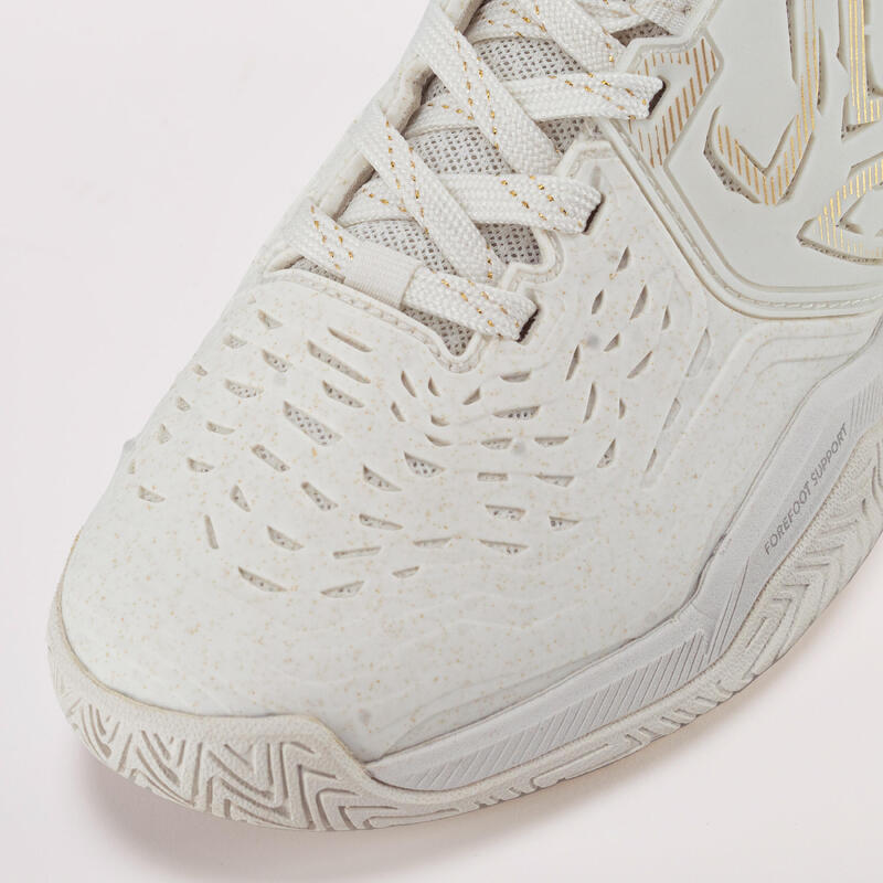 Tennisschoenen voor dames TS560 gravel gebroken wit