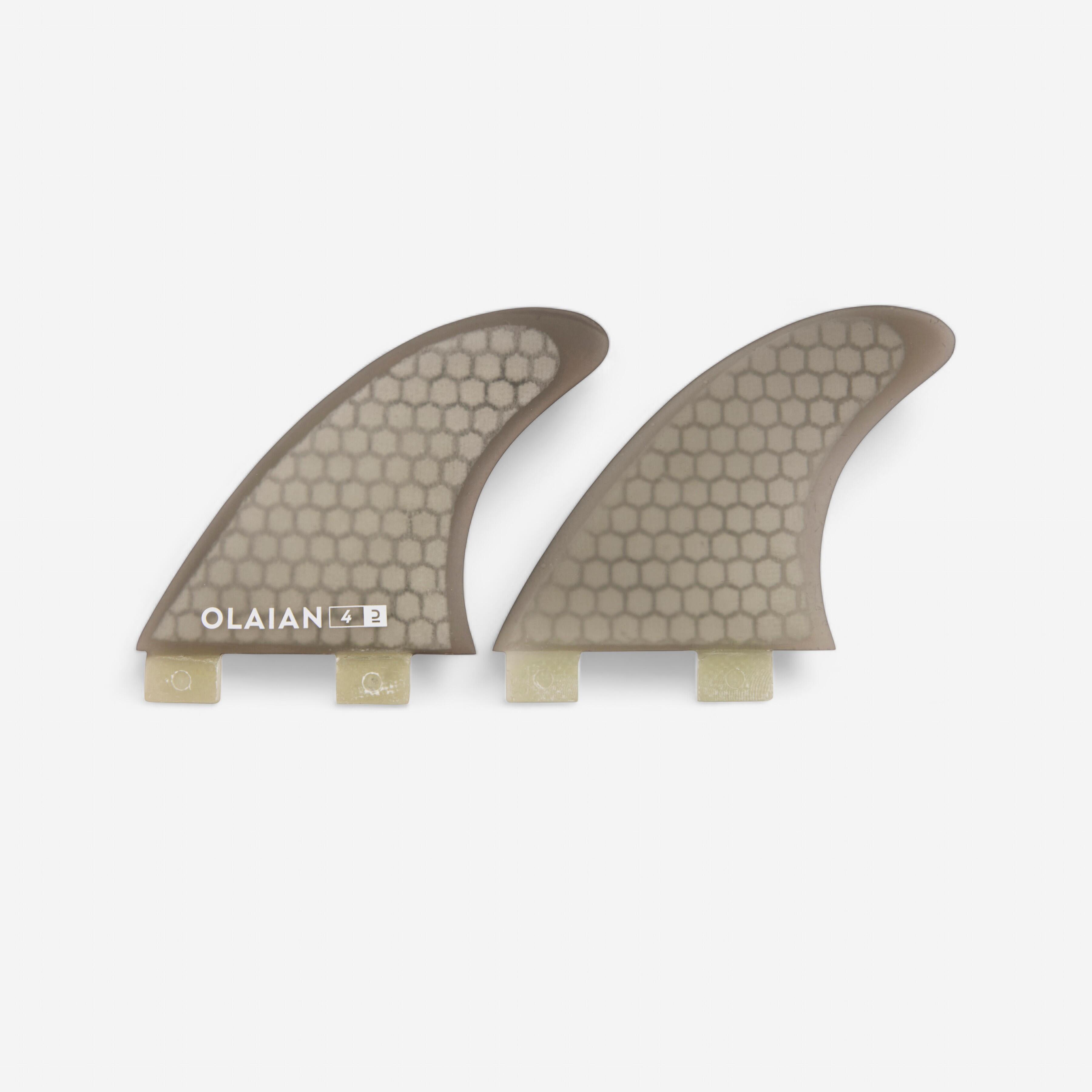 Olaian - 2 Ailerons Side 4" Composite Pour Boitier Fcs. - Aileron - Surf Bodyboard Ski Nautique - - Taille Unique - Decathlon