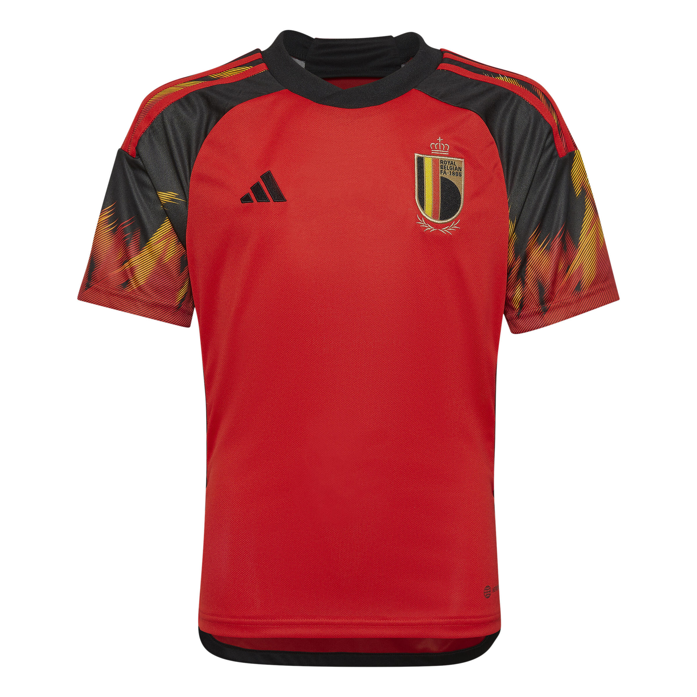 Tricou Fotbal Teren propriu Replică Belgia 22 Roșu-Negru Copii