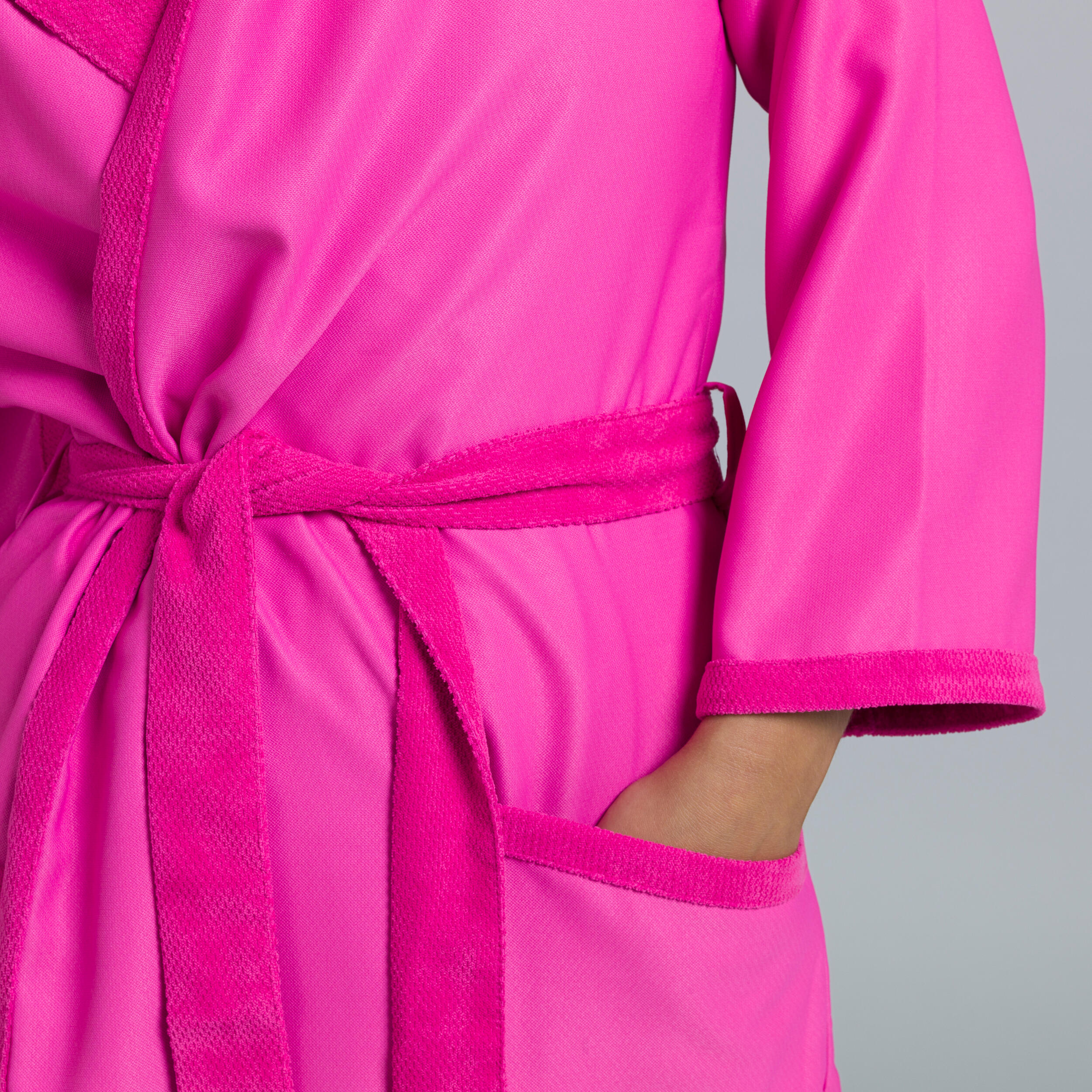 Women's Compact Bathrobe and Towel Set - Pink 6/8