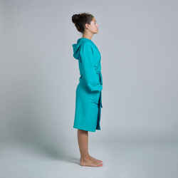 WOMEN'S COMPACT POOL BATHROBE BLUE LUXURY