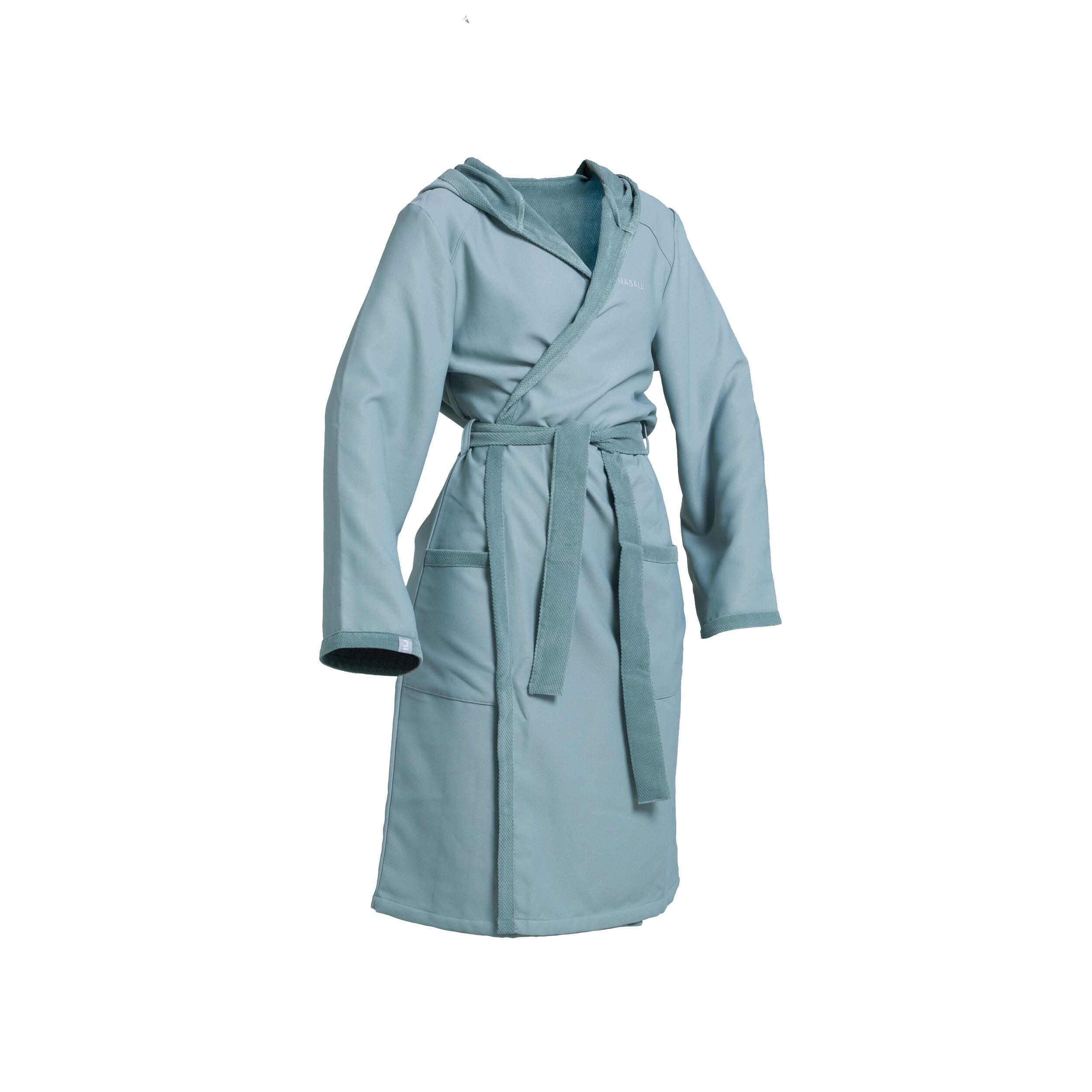 Women Compact Pool Bathrobe Pool LIGHT KHAKI DecathlonB2B