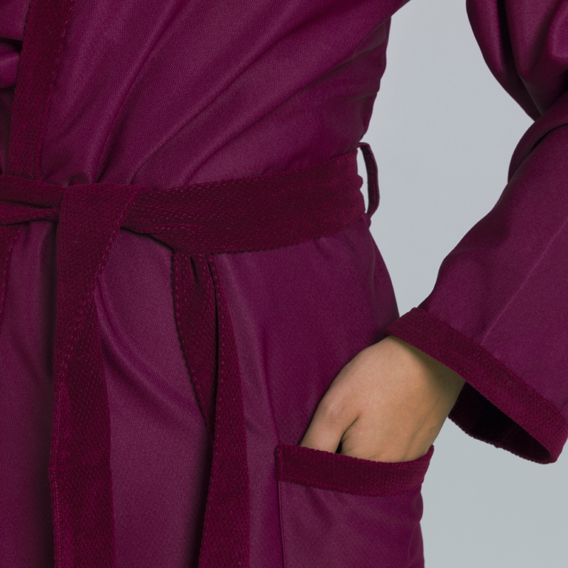 PEIGNOIR DE BAIN FEMME COMPACT VIOLET pour les clubs et collectivites Decathlon Pro