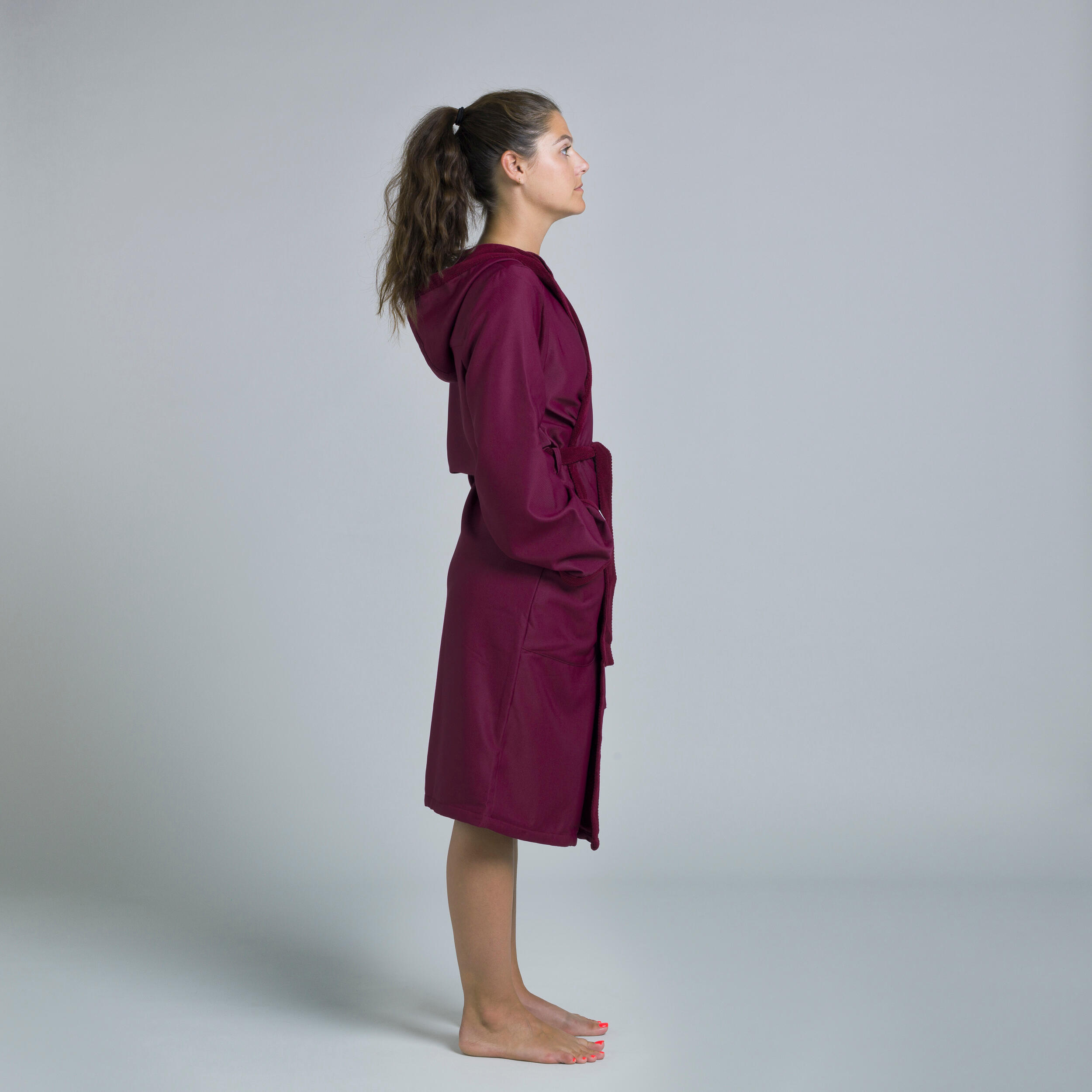 Women Bathrobe Soft & Absorbent Purple