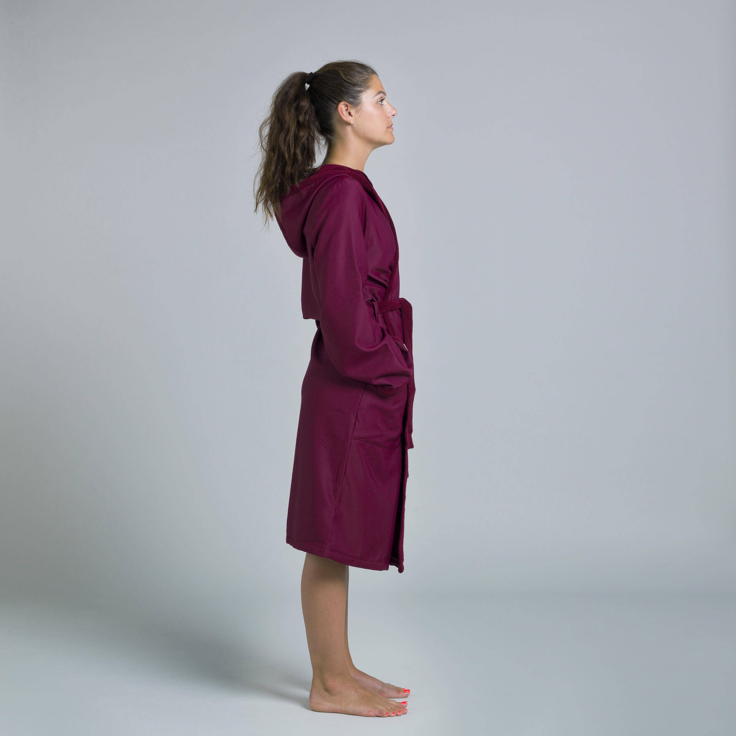 Women Bathrobe Soft & Absorbent Purple -  3