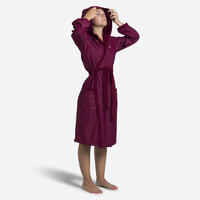 WOMEN'S COMPACT POOL BATHROBE PURPLE