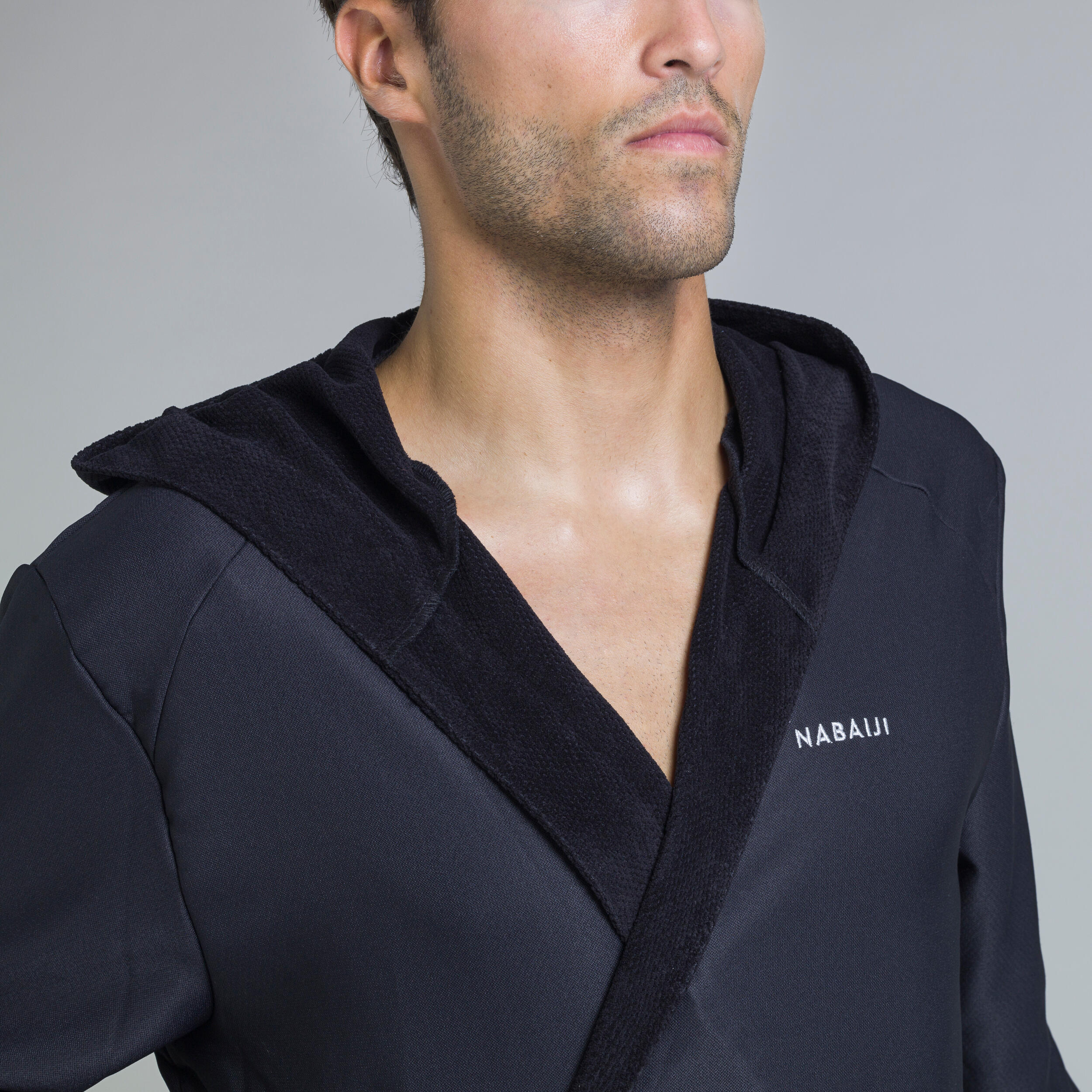 Men's Bathrobe Soft & Comfortable Black
