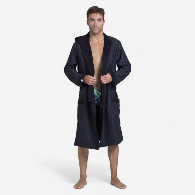 Albornoz Hombre Negro Compacto