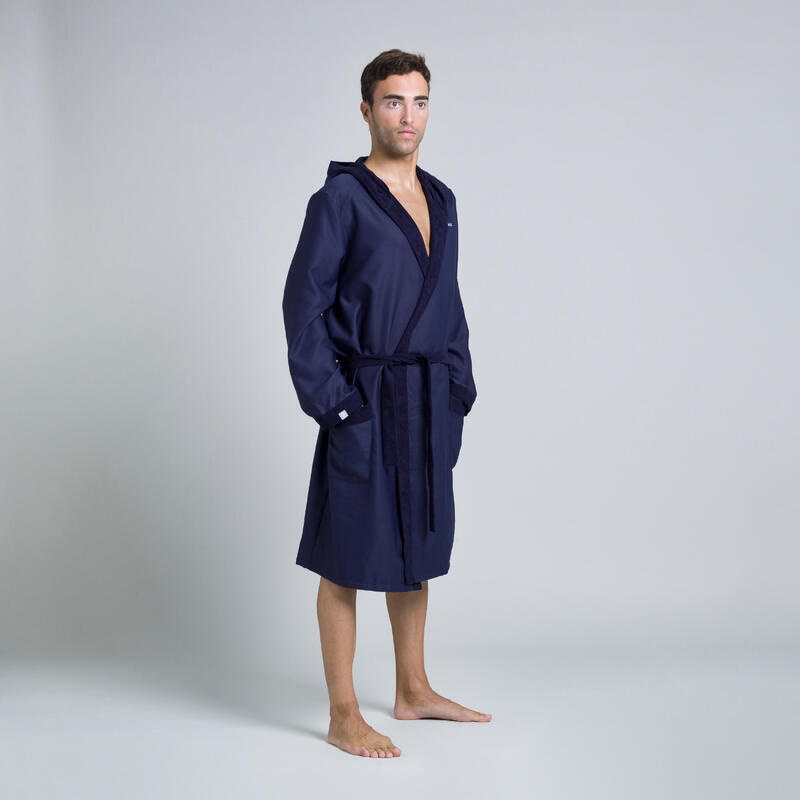 Acquista Accappatoio da uomo Accappatoio da bagno Elastico regolabile in  vita Homewear Camicia da notte Tasca Sport all'aria aperta Nuoto Palestra  Spa Asciugamano