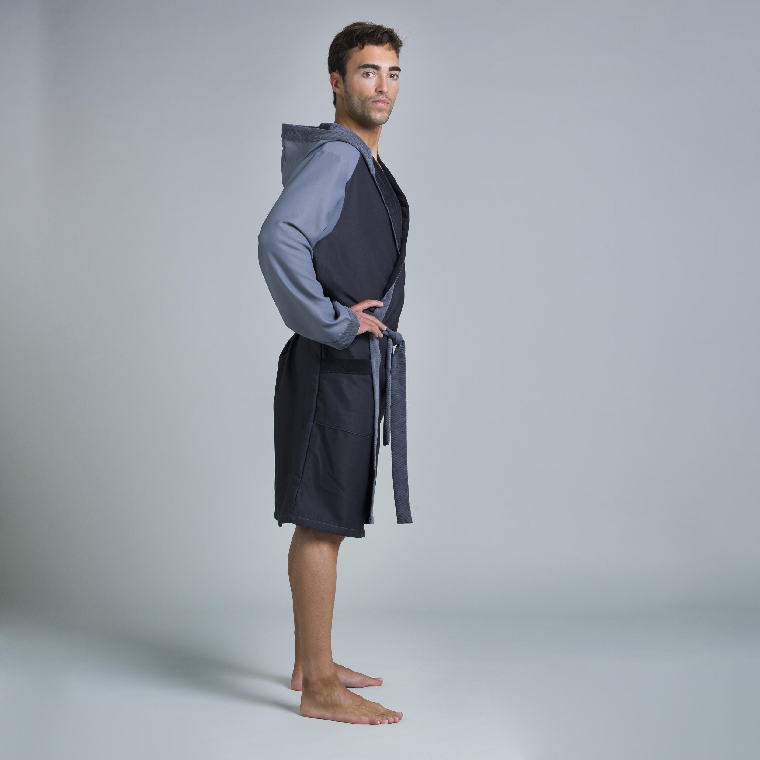 MEN'S POOL ROBE COMPACT TWO-TONE GREY 4/7