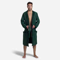 MEN'S COMPACT POOL BATHROBE GREEN KHAKI