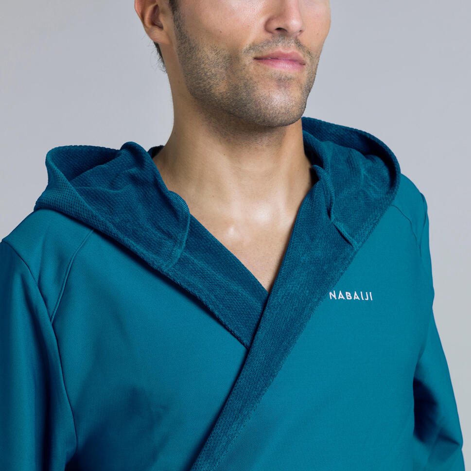 Poncho De Bain JEMIDI - Peignoir Microfibre à Capuche Homme Et Femme - Séchage Rapide - Pour Plage Et Piscine