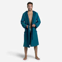 MEN'S COMPACT POOL BATHROBE INDIGO BLUE