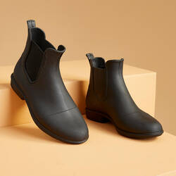 Jodhpur Boots Berkuda 100 Dewasa - Hitam