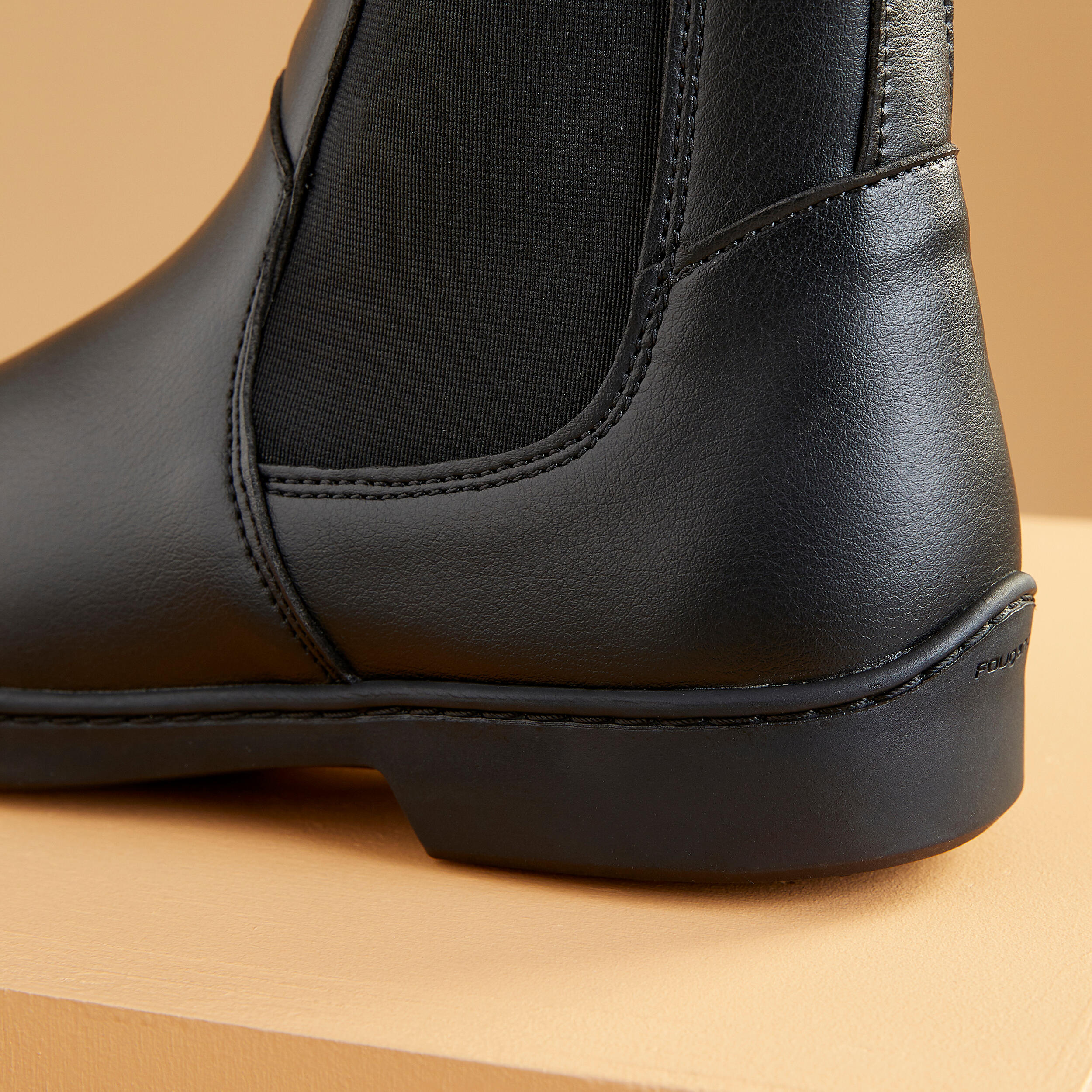Botins equitació adult 500 negre  5/5