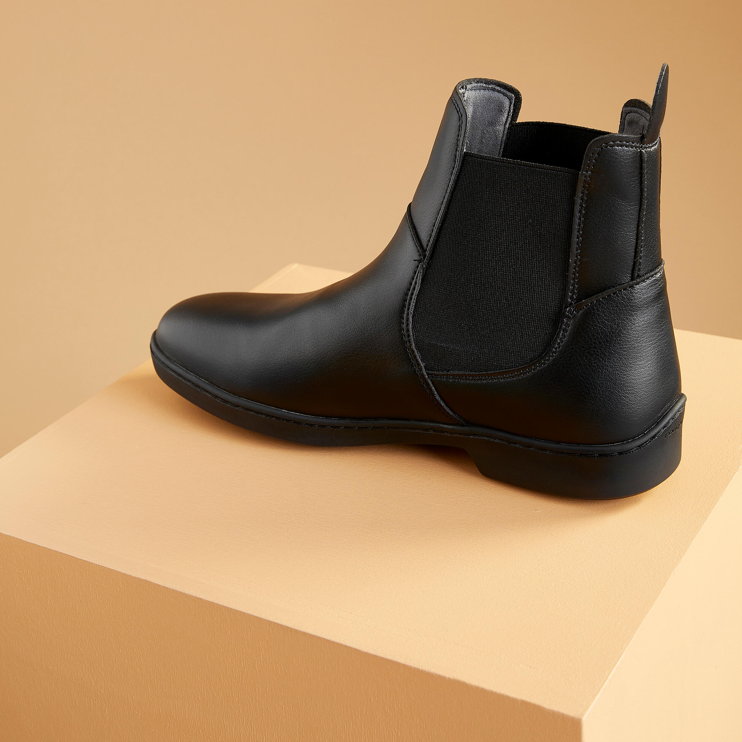 Botins equitació adult 500 negre  3/5