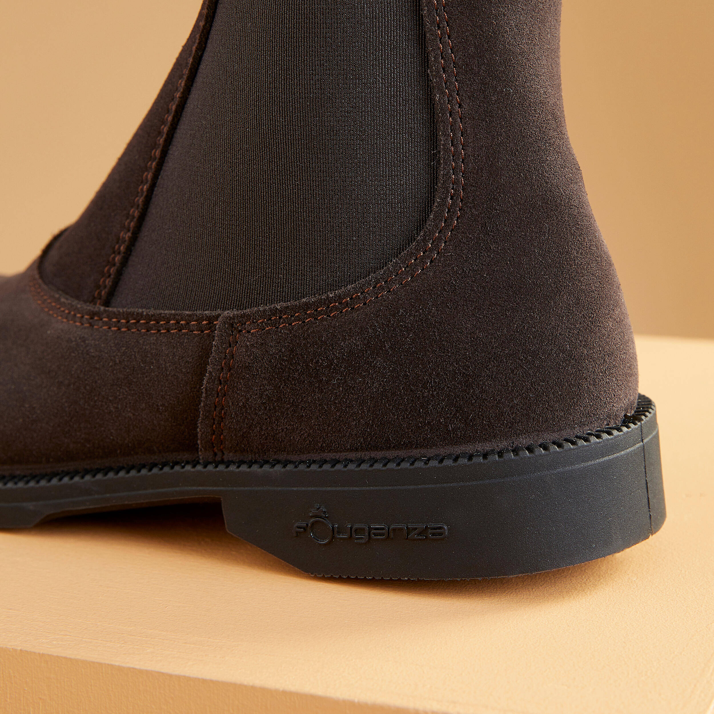 Adult Horse Riding Classic  Leather Jodhpur Boots - Brown -  5