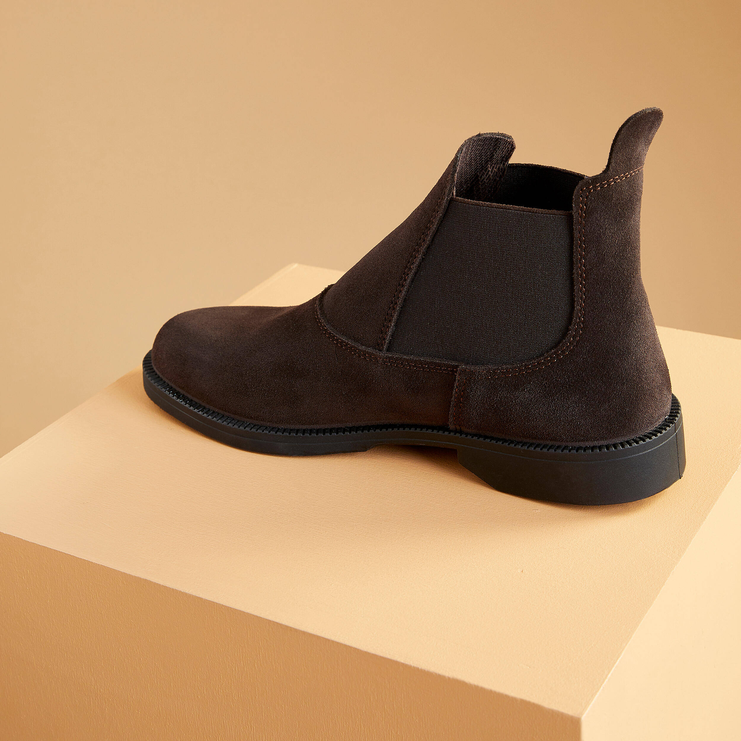 Adult Horse Riding Classic  Leather Jodhpur Boots - Brown -  3