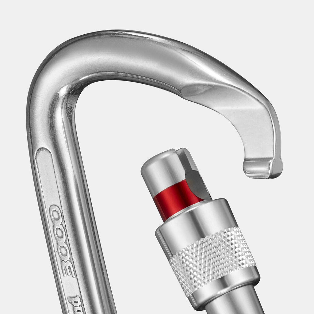 SCREWGATE CARABINER 3000 SECURE POLISHED