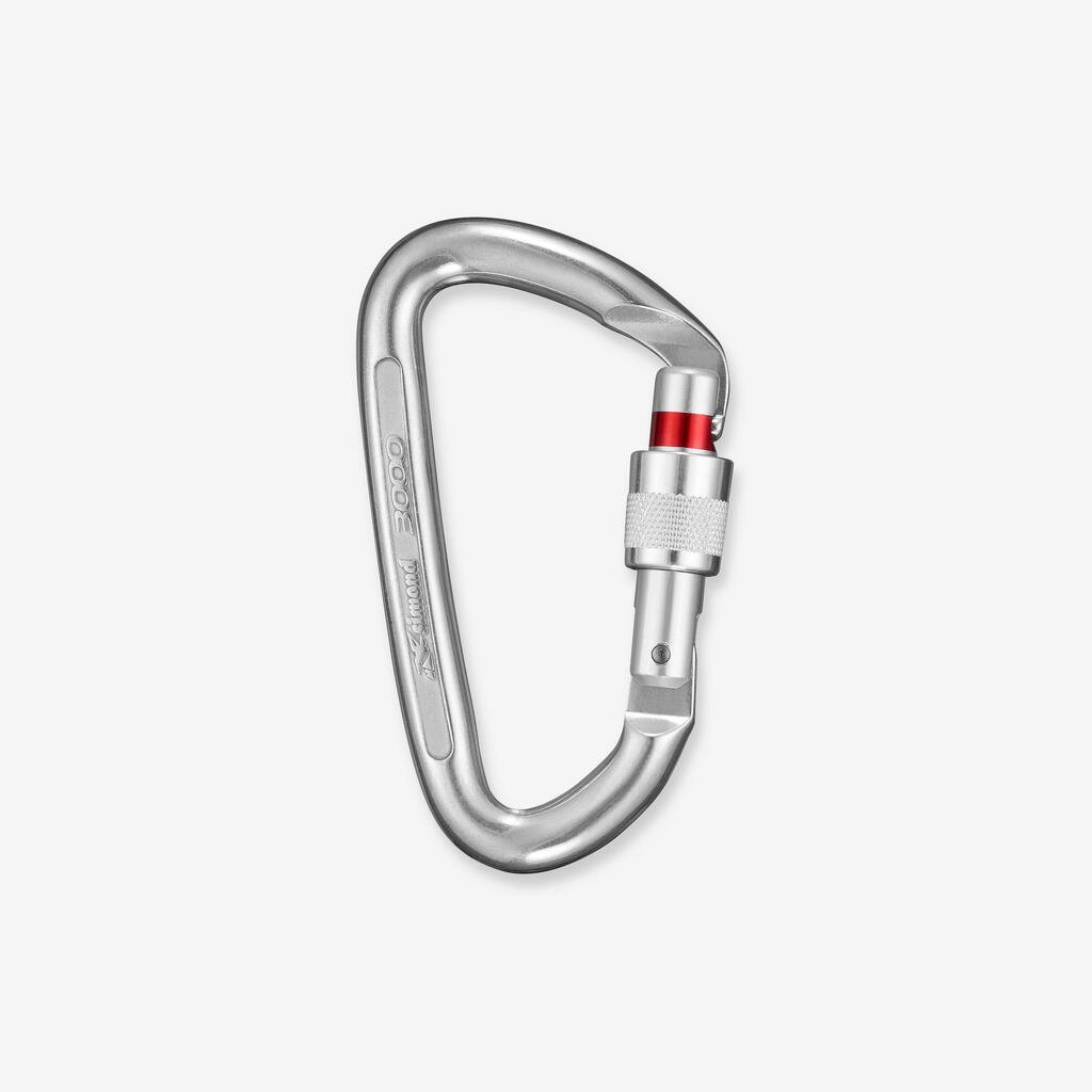 KARABINER ZA PENJANJE SA MATICOM 3000 SECURE - CRNI