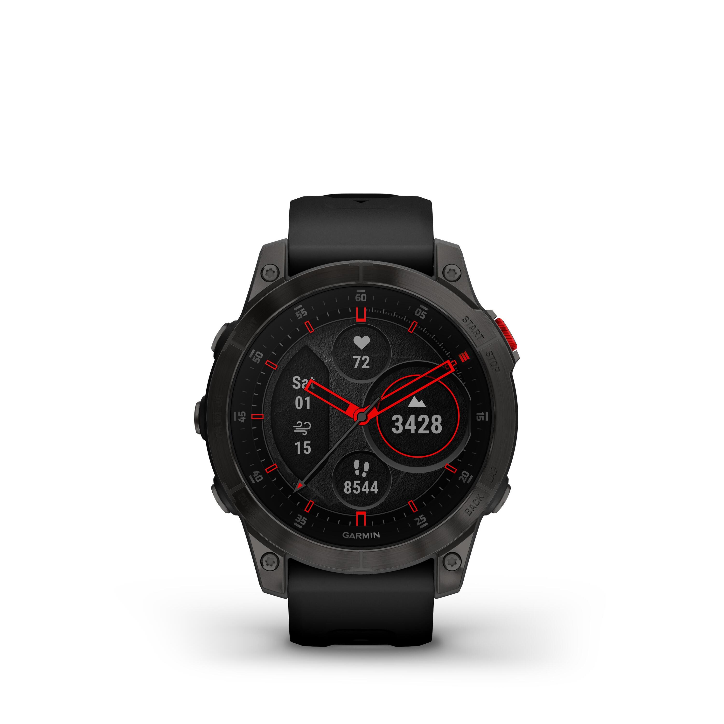 GARMIN Men's multisport smart watch with GPS and HRM - GARMIN EPIX SAPPHIRE TITAN