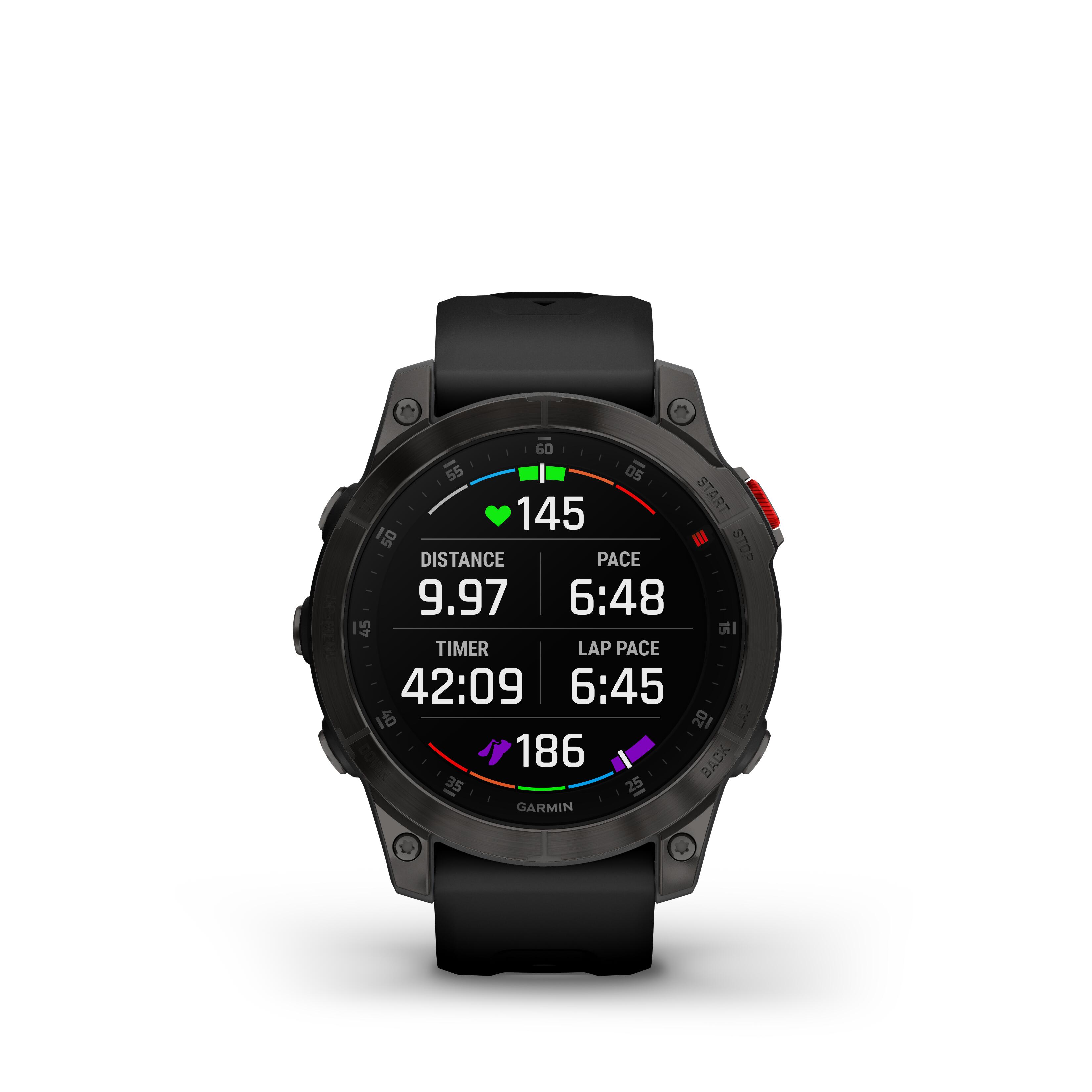 Men s multisport smart watch with GPS and HRM GARMIN EPIX SAPPHIRE TITAN GARMIN Decathlon