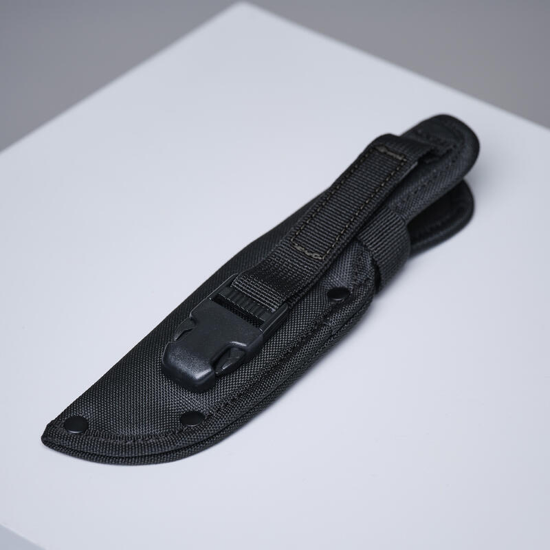 Funda Cuchillo Navaja Caza Hoja Fija Solognac Sika 90 Negro