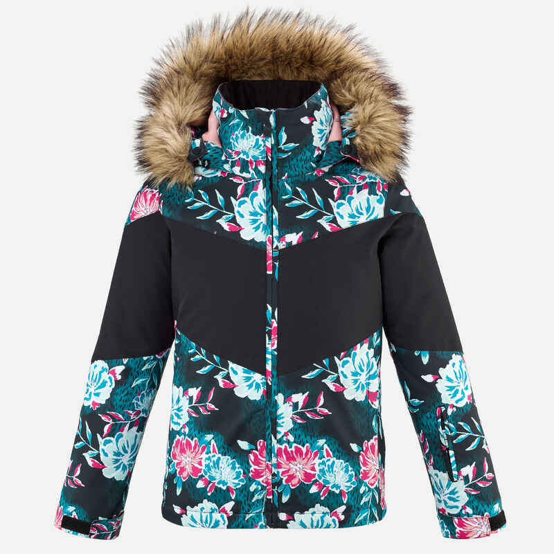 Kids’ Snowboard Jacket - GYPSY BALAD GIRL - Graph Flower - Decathlon