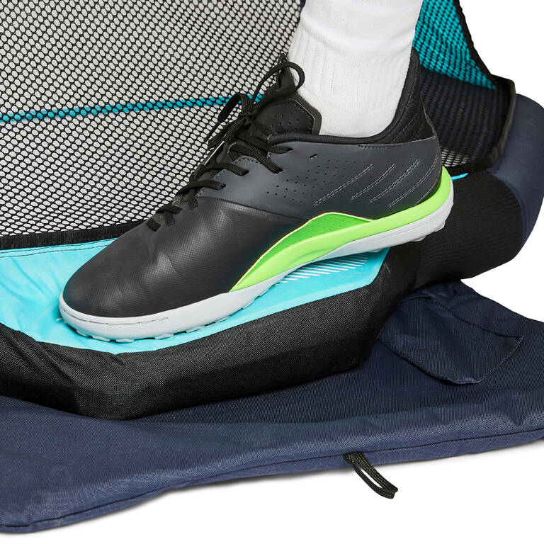 Gawang Sepak Bola Tiup Air Kage Pump - Biru/Turquoise