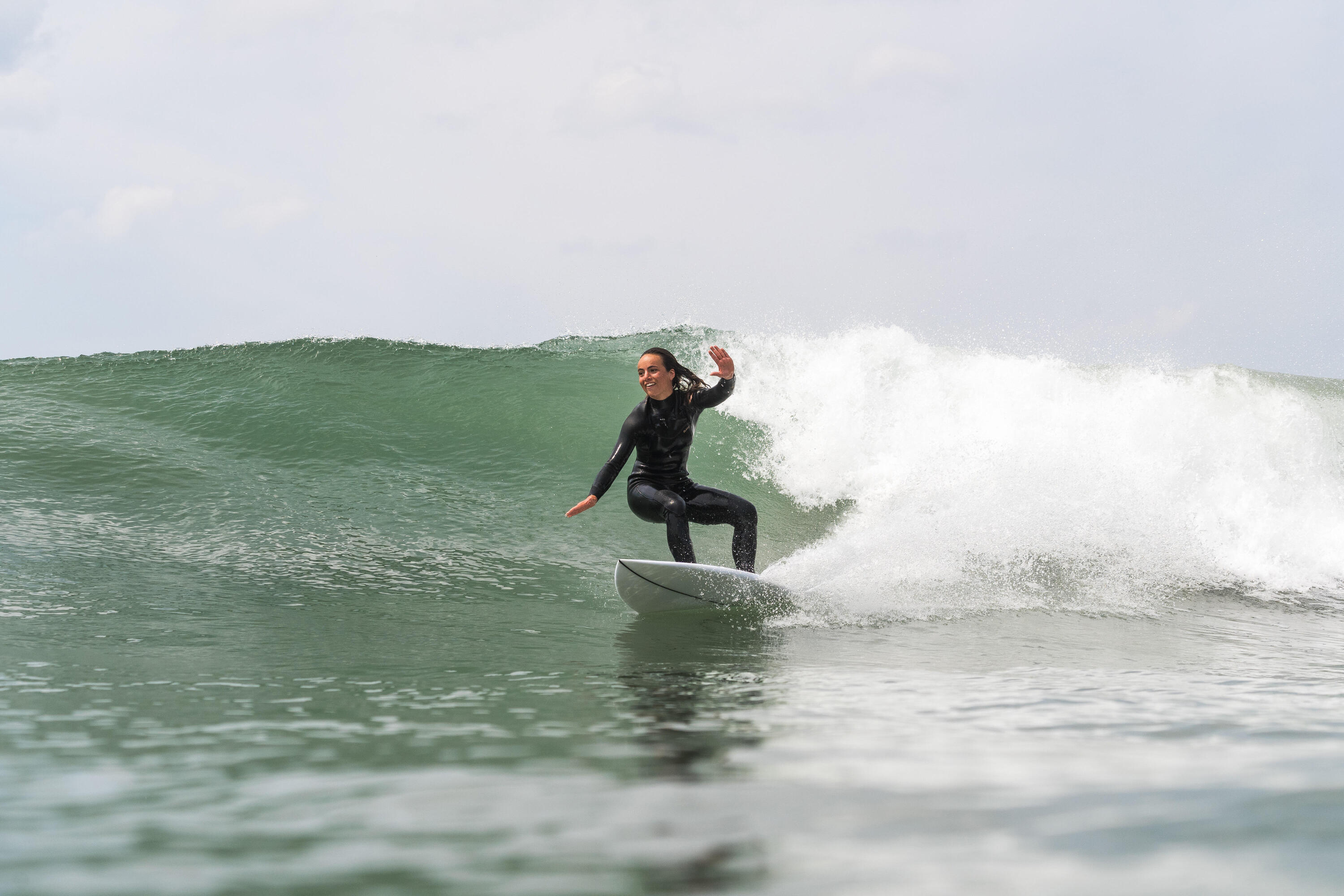 Combinaison néoprène Surf 3/2 mm front zip Femme - 900 noir 11/22