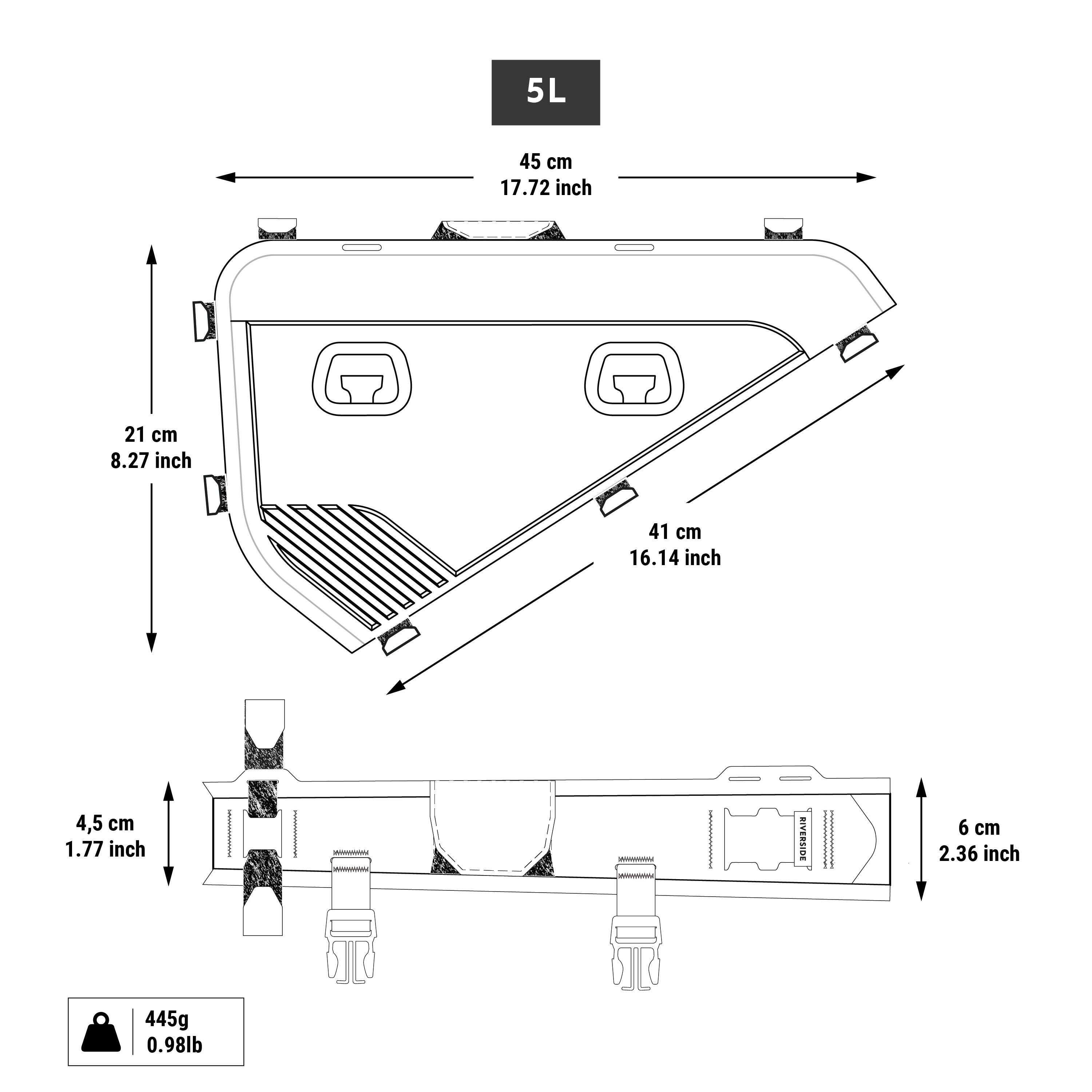 Bikepacking IPX6 Waterproof Size XS/S Full Frame Roll-Top Bag ADVT 900