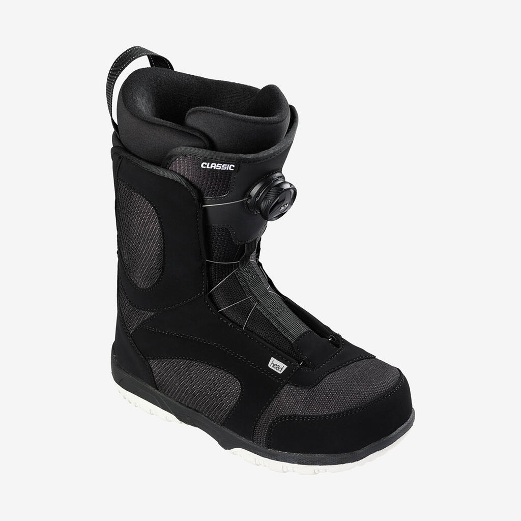 Men's Quick-tightening All-Mountain Snowboard Boots - Classic Boa - Black