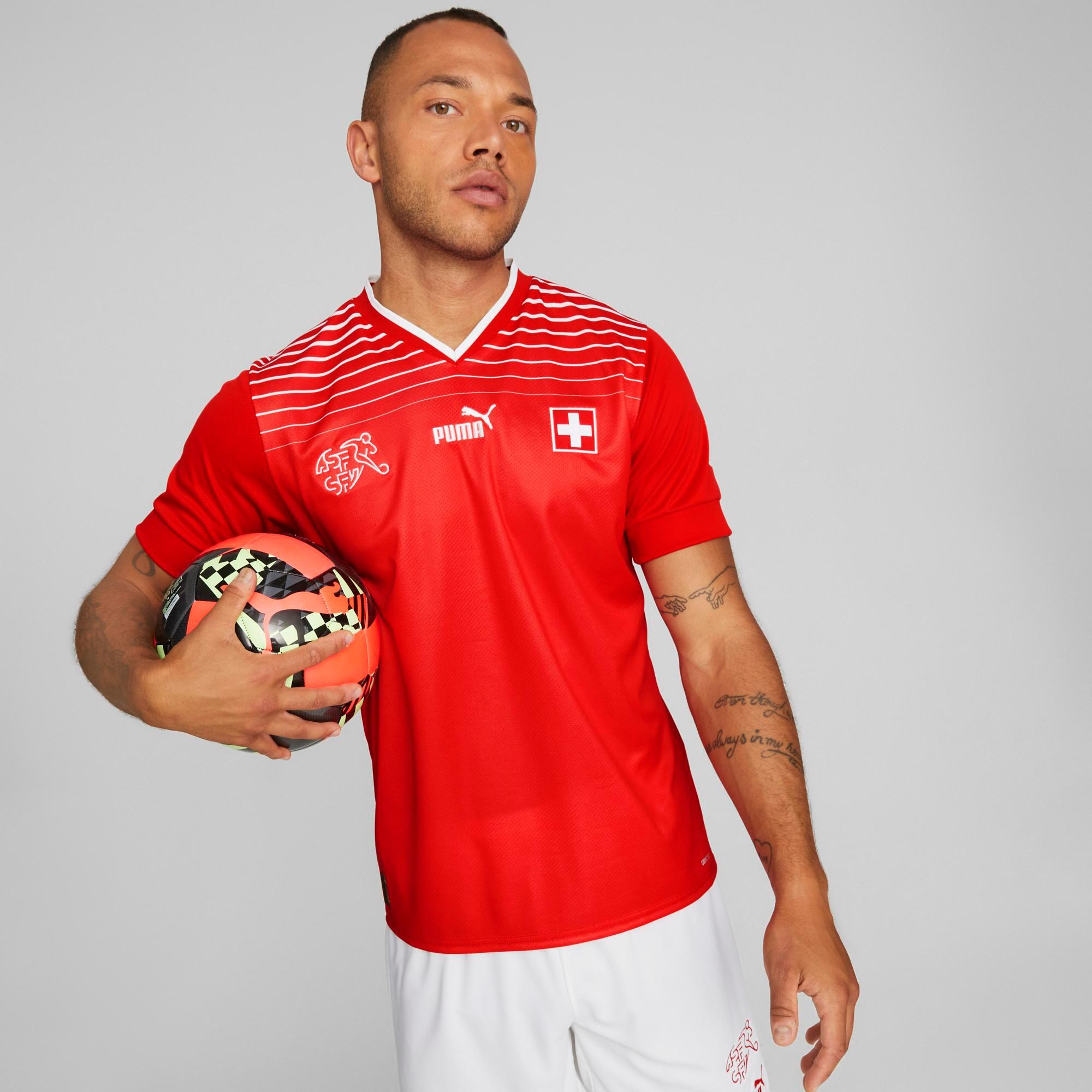 Fußballtrikot Schweiz Heim 2022 Damen/Herren 4/7