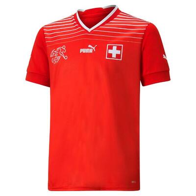 Voetbalshirt voor kinderen zwitserland thuis 2022