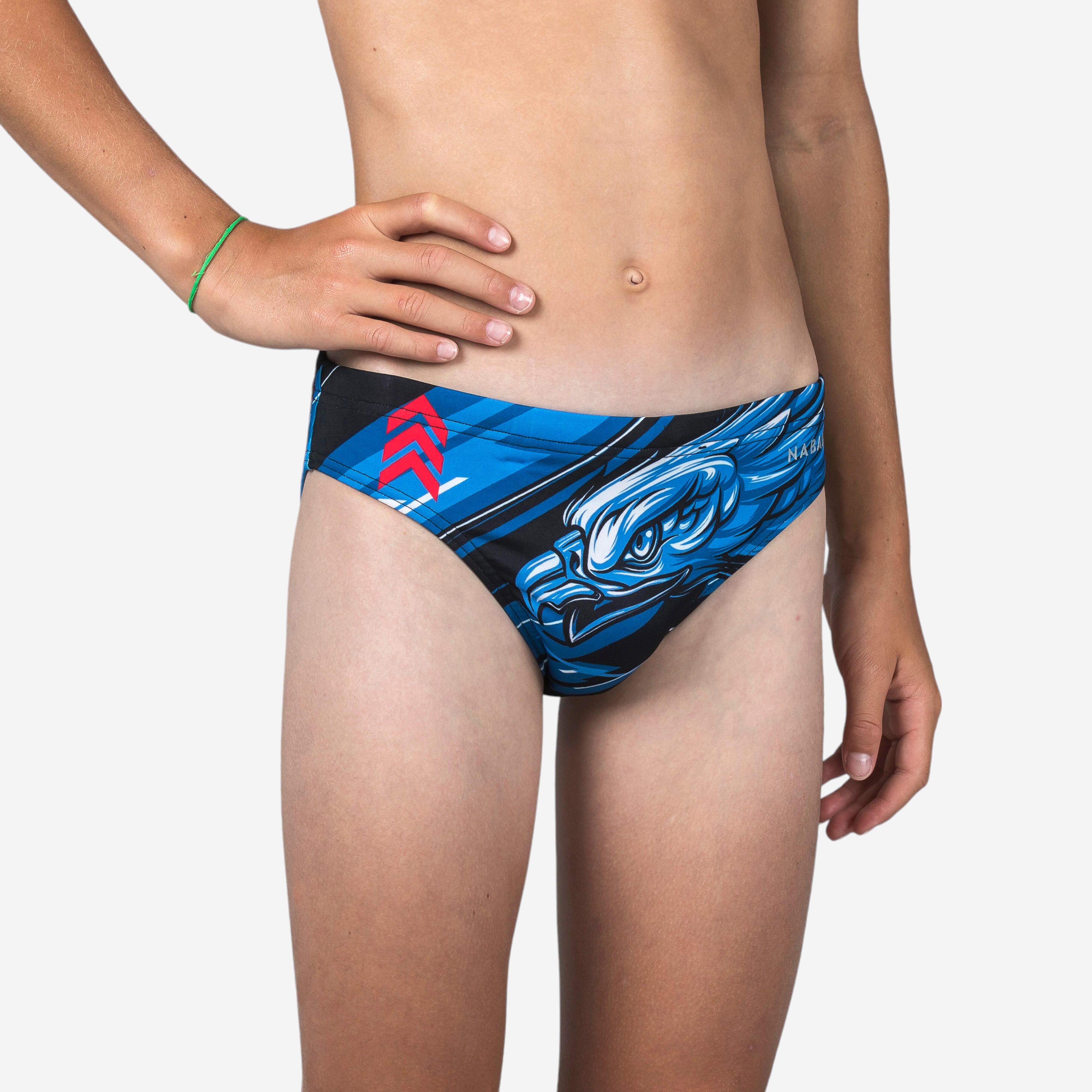 Decathlon | Costume slip pallanuoto ragazzo EAGLE azzurro |  Watko