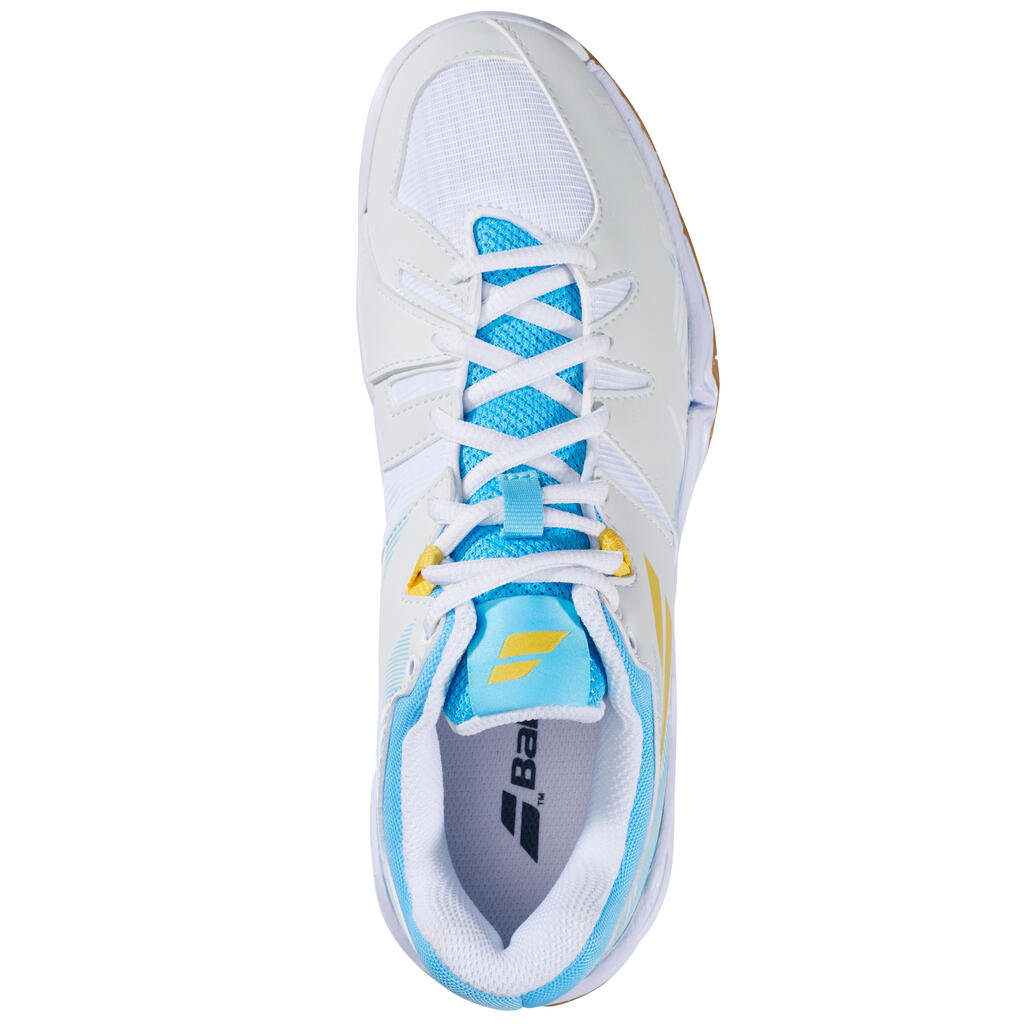 Damen Badmintonschuhe - Shadow Spirit weiss/hellblau