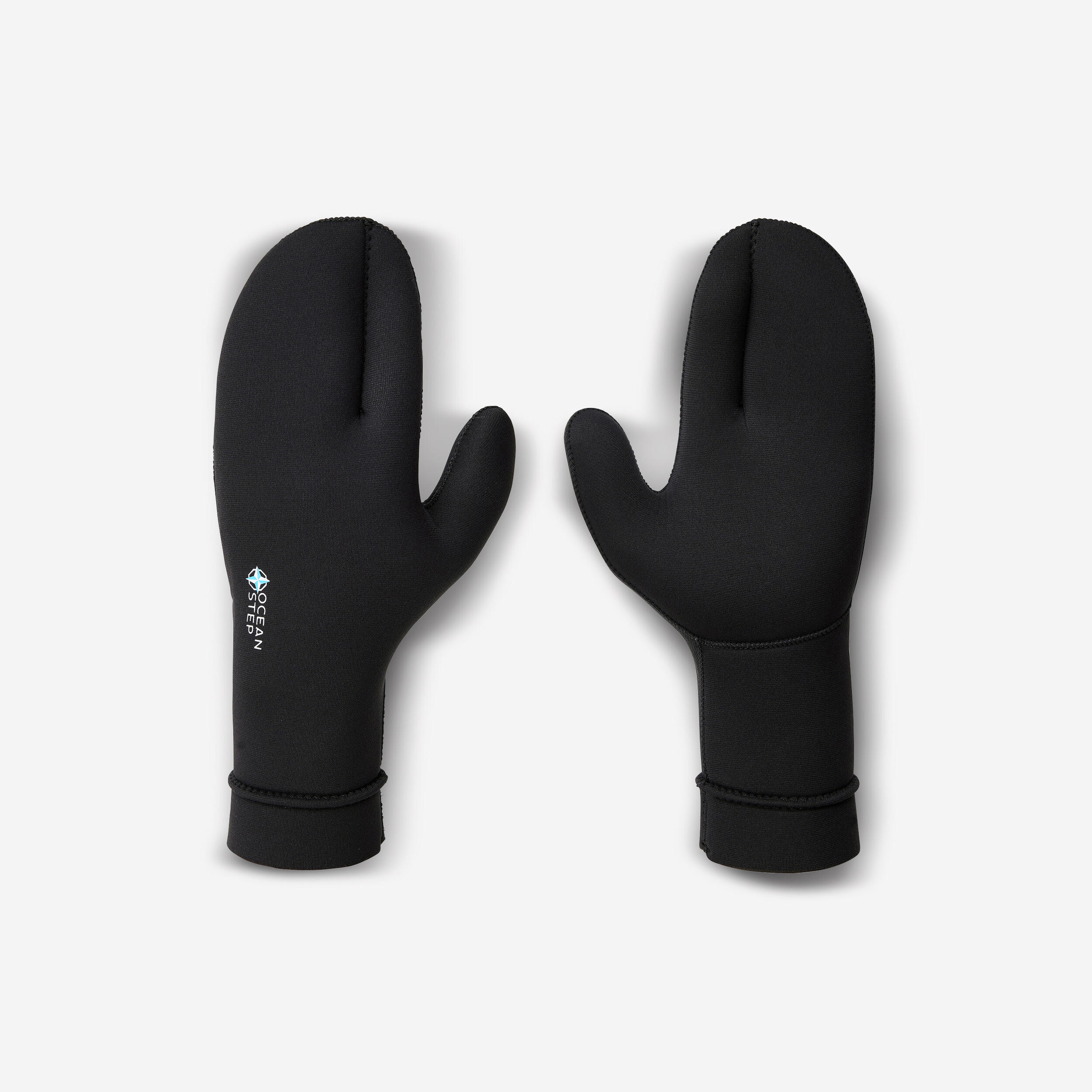 Neoprene 5mm LONG SIDE black mittens