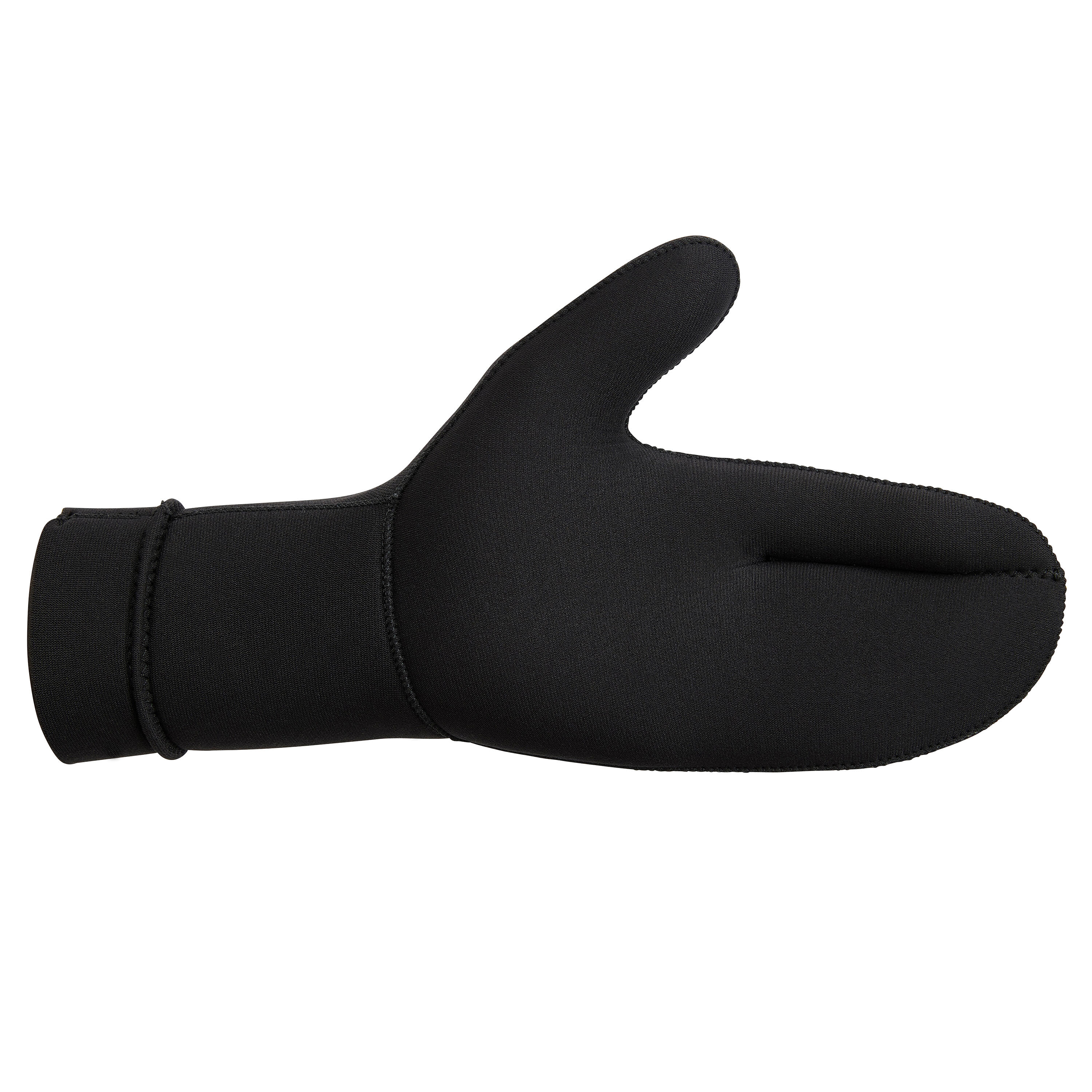 Neoprene 5mm LONG SIDE black mittens