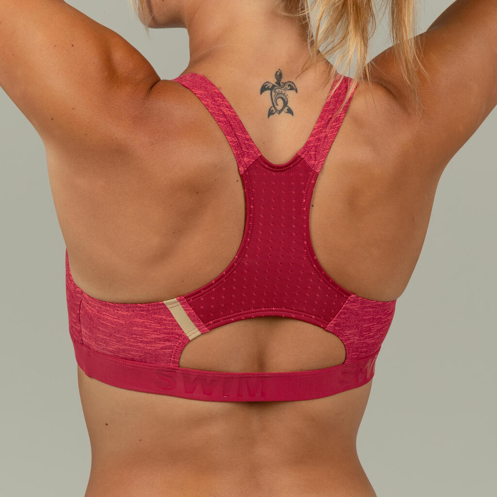 Damen Sportbikini Oberteil - Kamyleon Mala rubinrot 