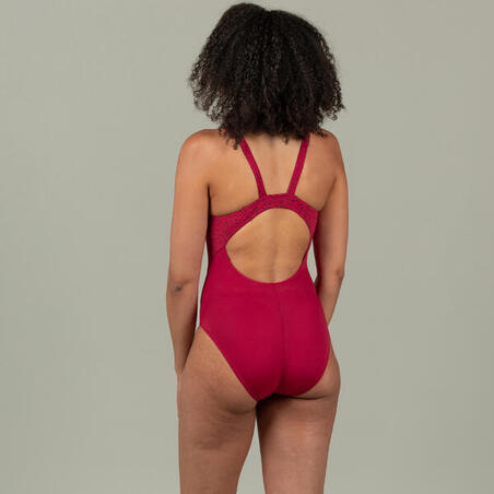 Maillot de bain de natation une pièce femme résistant au chlore Kamiye Lazo  - Decathlon