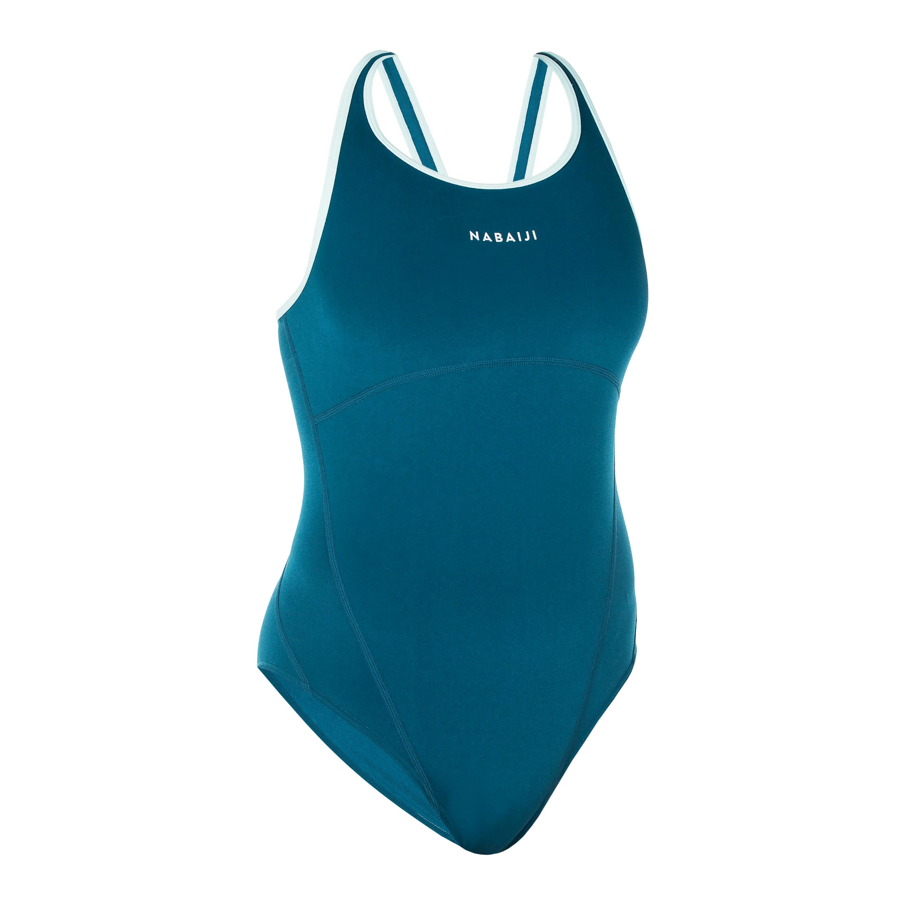 KAMIYE PLUS 500 Women's Swimsuit - Petrol Blue 2/9