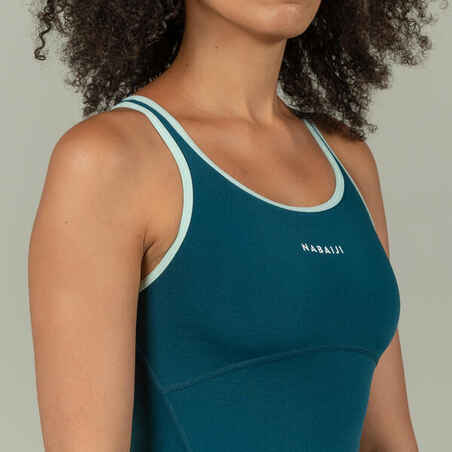 KAMIYE PLUS 500 Women's Swimsuit - Petrol Blue