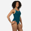 Jednodijelni kupaći kostim Kamiye+ Plus 500 ženski petrol plavi
